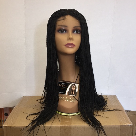 🆕 handmade braided micro twist lace part wig - Picture 1 of 4